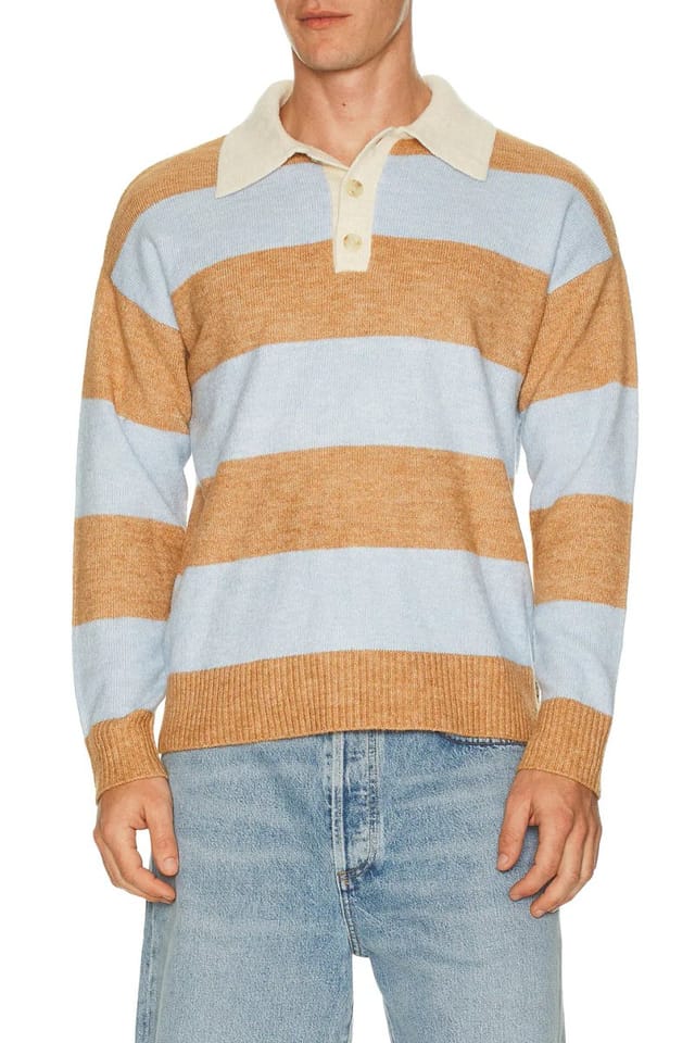 revolve Striped Rugby Polo Sweater - 3