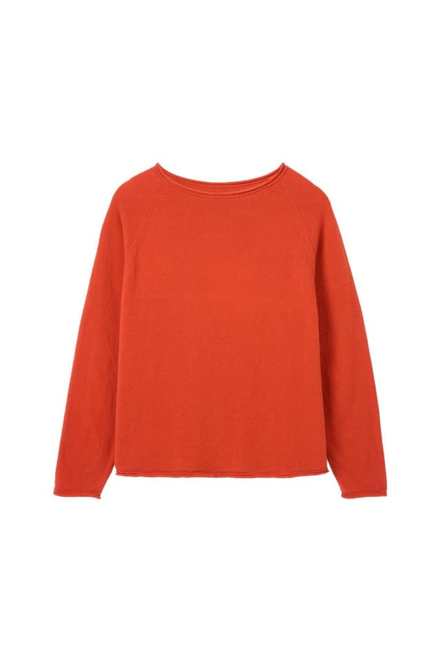 Celtic & Co Celtic & Co Women's Supersoft Essential Sweater in Burnt Orange - 2