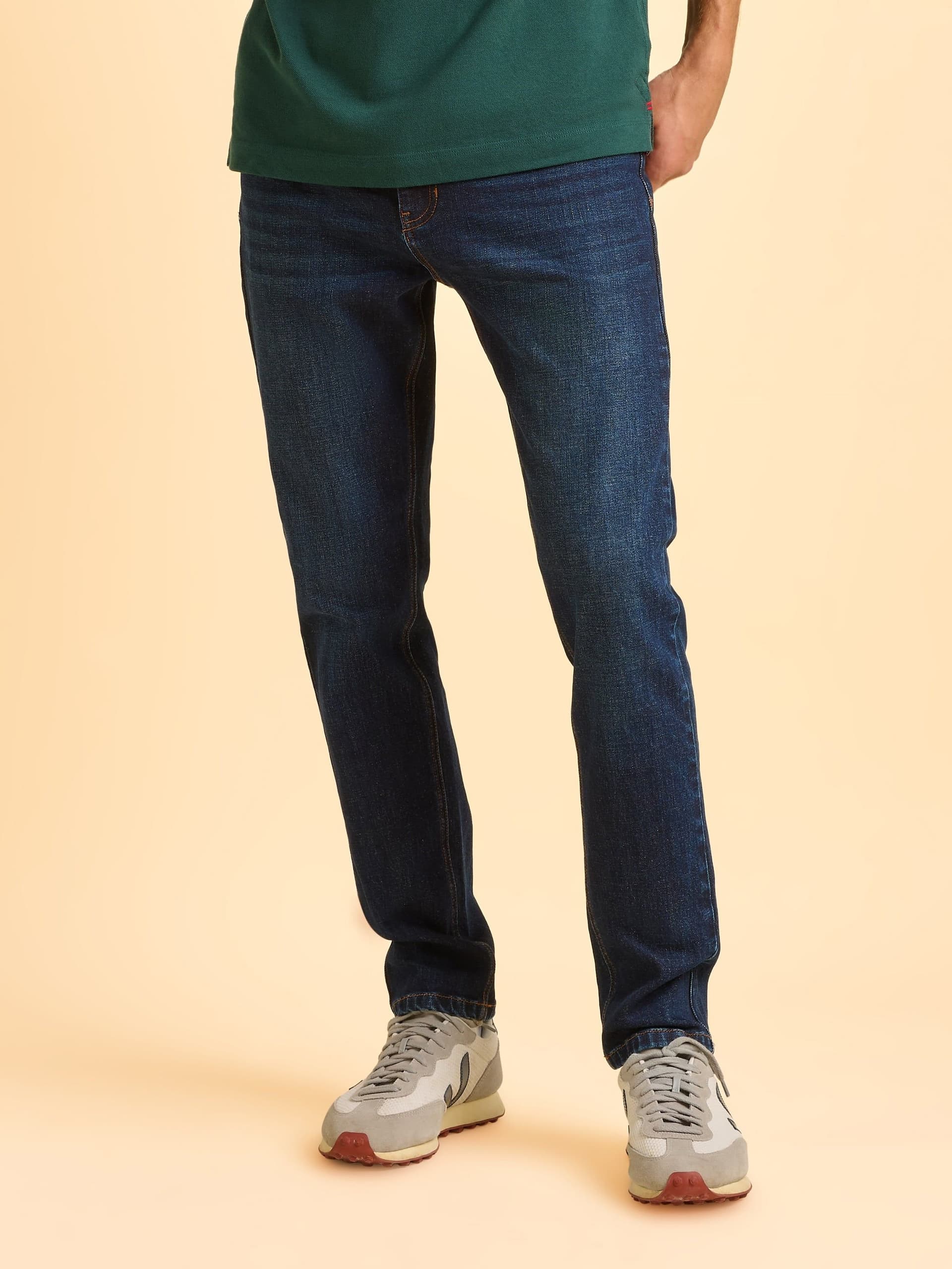 Brakeburn Brakeburn Navy Denim Trousers for Men