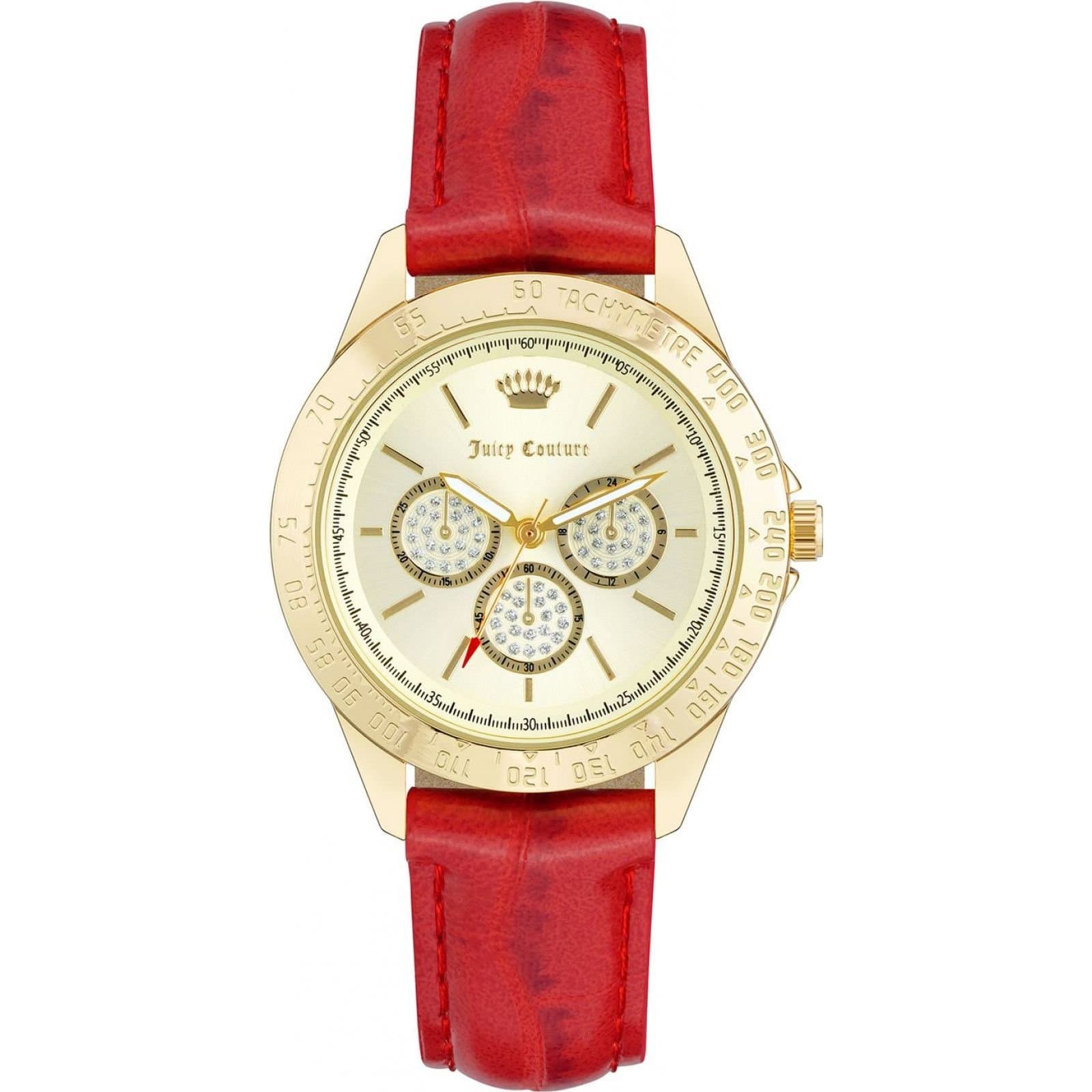 Juicy Couture Juicy Couture Women's JC1220GPRD 38mm Quartz Watch in Red