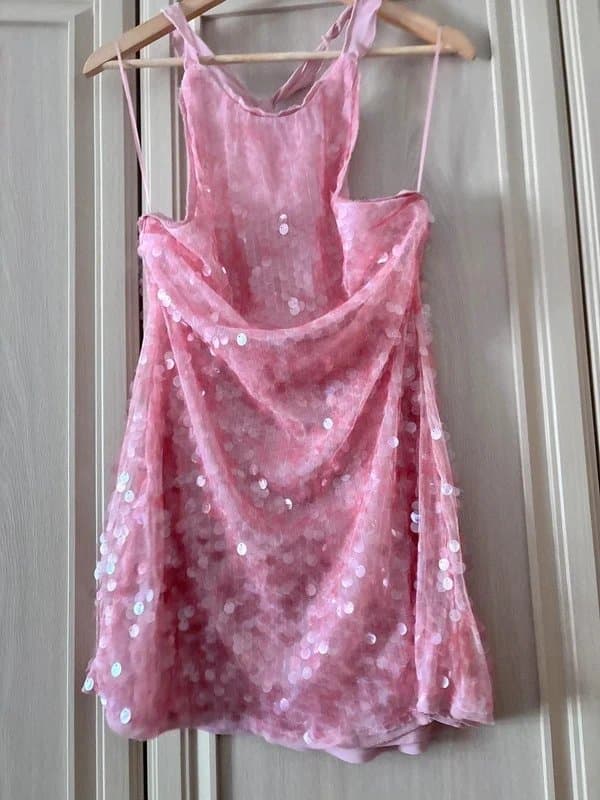 Zara Zara size medium pink sequin dress