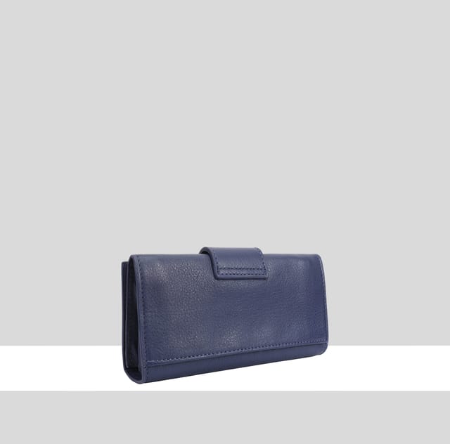 Paul Costelloe Paul Costelloe Women's Alto Leather Purse in Dark Navy - 2