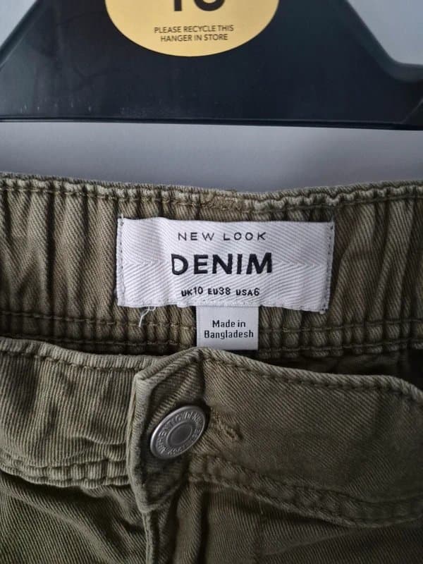 New Look New look denim cargo pants size 10