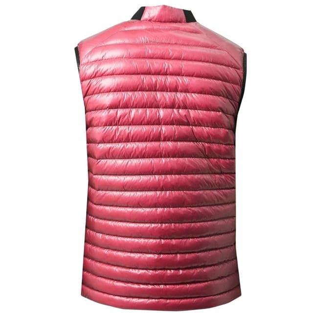 Belstaff Belstaff Men's Airframe Neon Shiny Pink Gilet Down Filled Jacket - 2