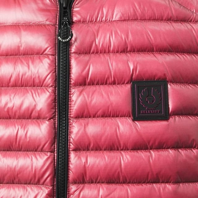 Belstaff Belstaff Men's Airframe Neon Shiny Pink Gilet Down Filled Jacket - 3