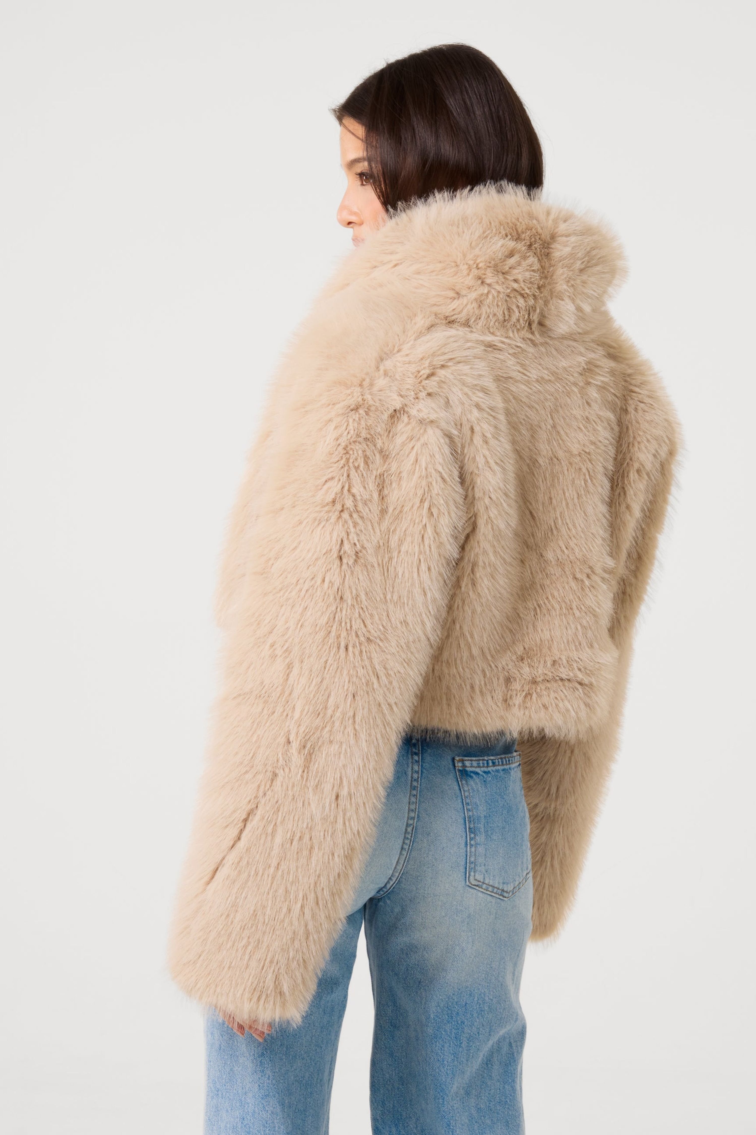 Pink Vanilla Pink Vanilla Women's Stone Crop Fur Jacket - 2