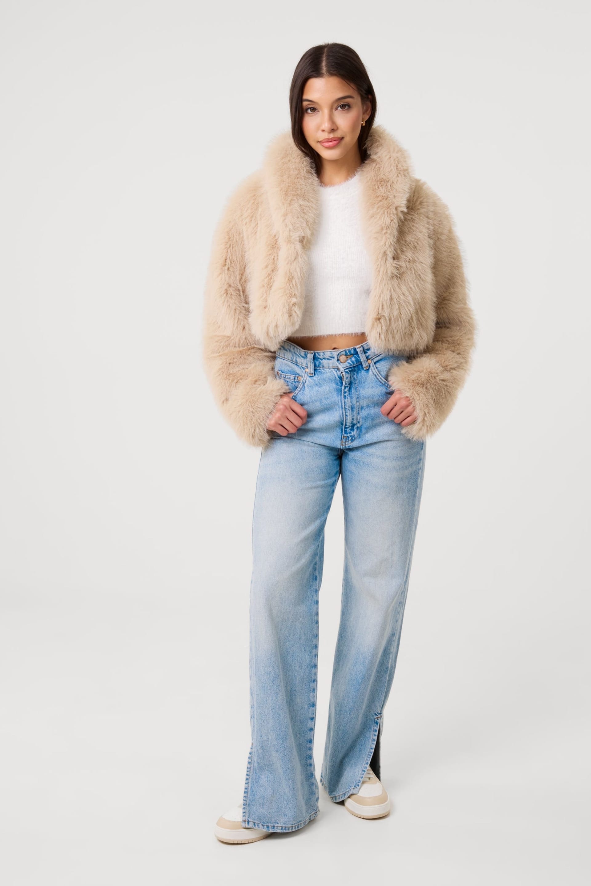 Pink Vanilla Pink Vanilla Women's Stone Crop Fur Jacket - 4