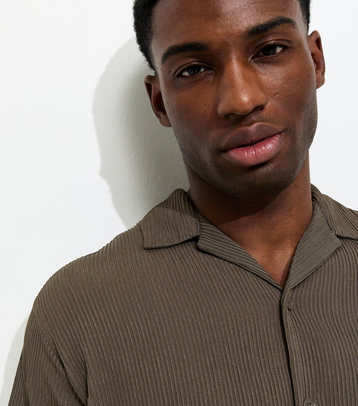 jack & jones Men's Dark Brown Relaxed Striped Short Sleeve Shirt Jack & Jones New Look