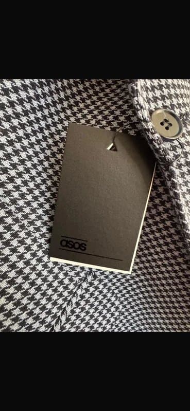 ASOS Design ASOS Design men's houndstooth blazer suit jacket 36" Regular BNWT