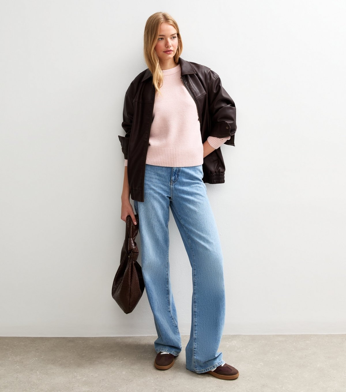 New Look Women's Light Pink Crew Neck Jumper New Look - 3