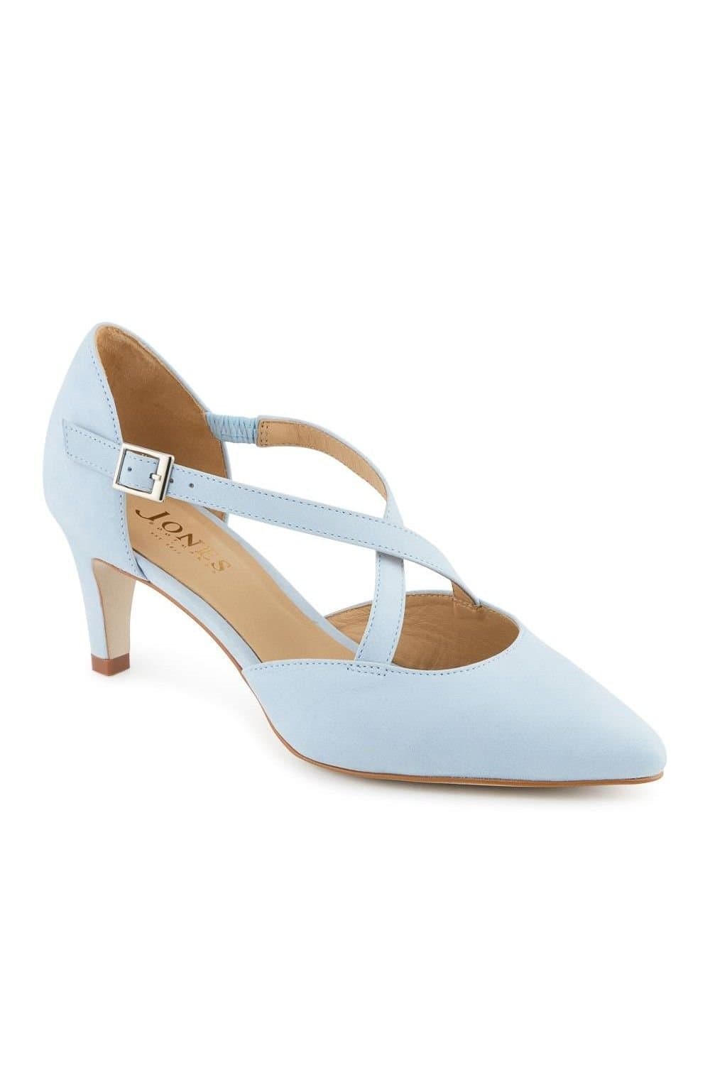 Jones Bootmaker Jones Bootmaker Pale Blue Leather Stiletto-Heeled Court Shoes