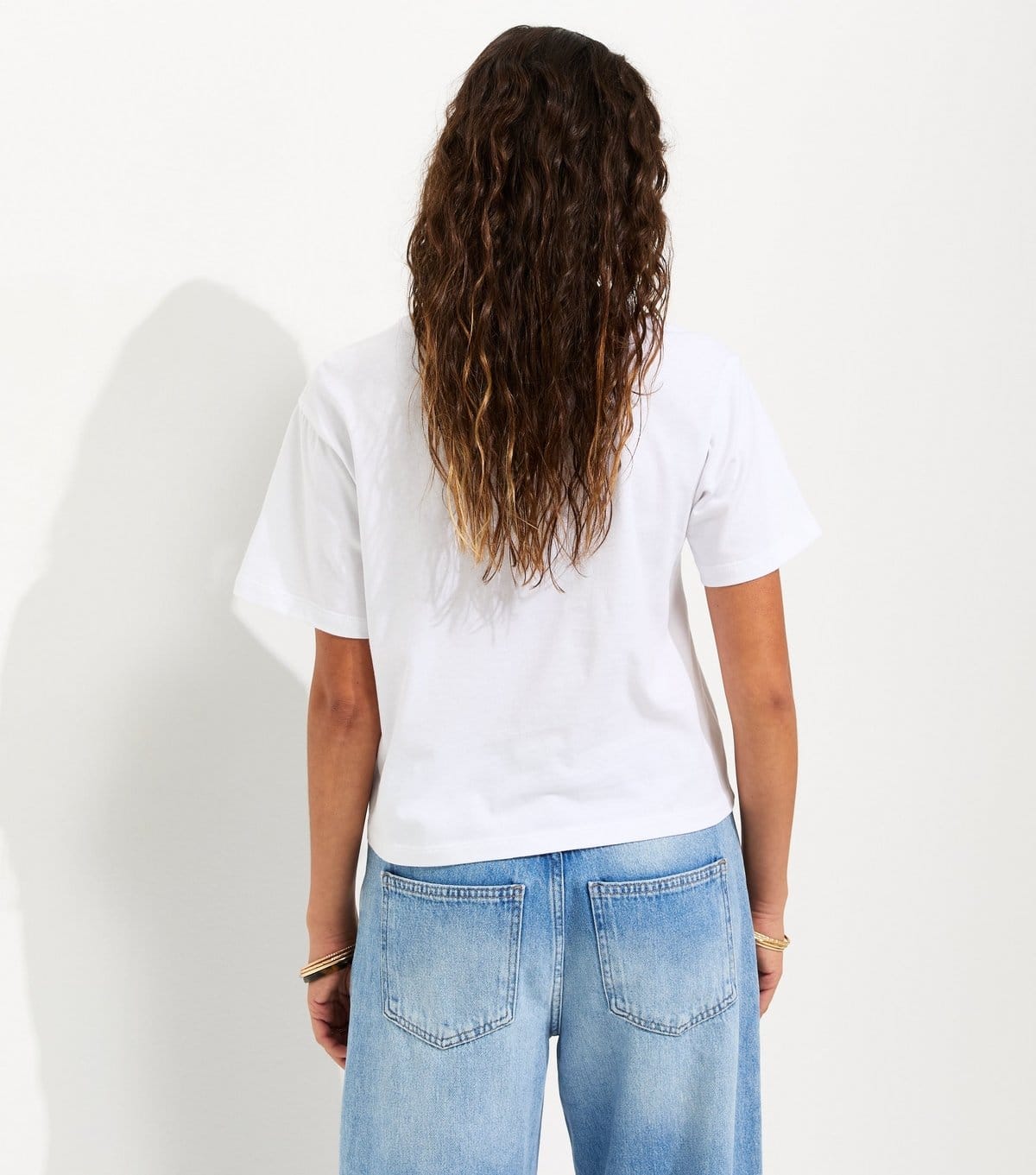 New Look Women's White Cotton Tie Front T-Shirt New Look - 4