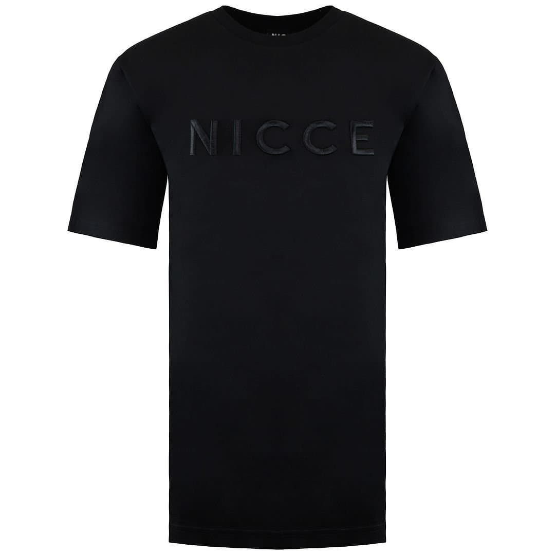 Nicce Nicce Men's Short Sleeve Crew Neck Black Logo Mercury T-Shirt