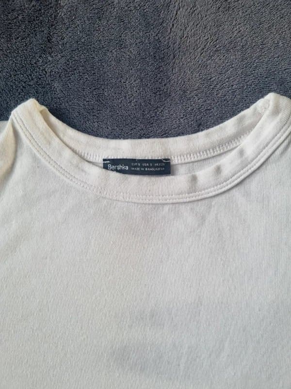 Bershka bershka premium modal-mix cropped tee size s very good