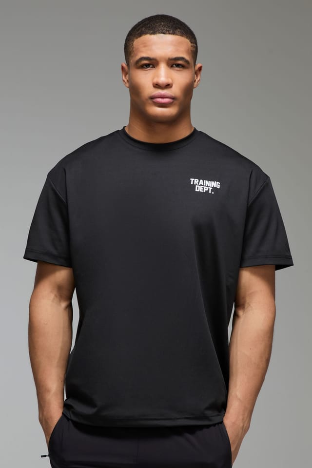 Training Dept. Training Dept. Men's Training Dept Performance Oversized Gym T-shirt in Black - 3