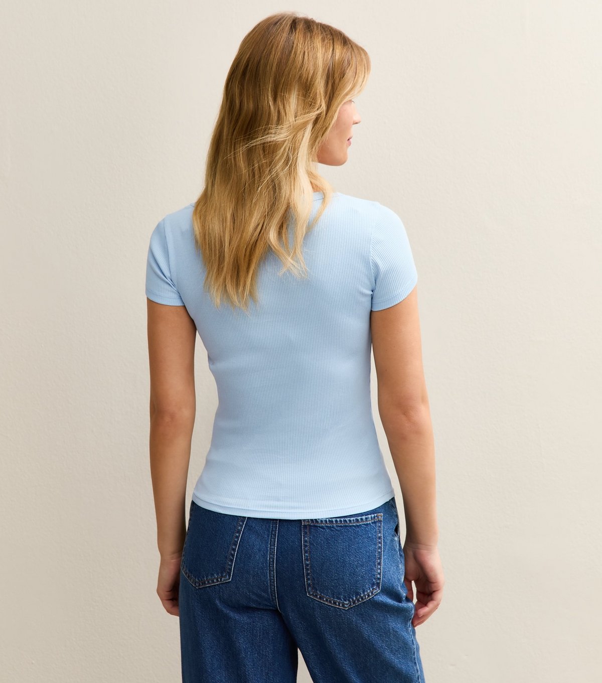 New Look Women's Light Blue Square Neck Top New Look - 4