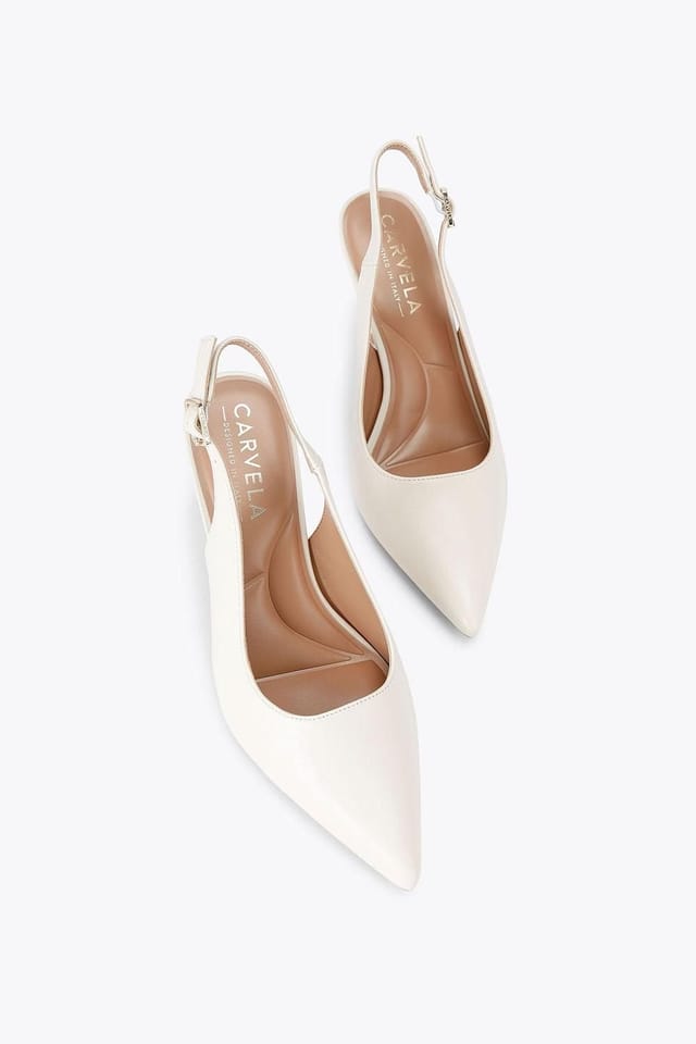 Carvela Carvela Women's 'Corletta Sling Court' Heels in Cream - 2