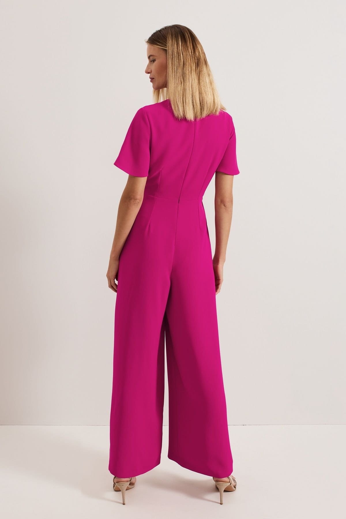 Phase Eight Phase Eight Women's Julissa Pink Wide Leg Jumpsuit in Fuchsia - 4