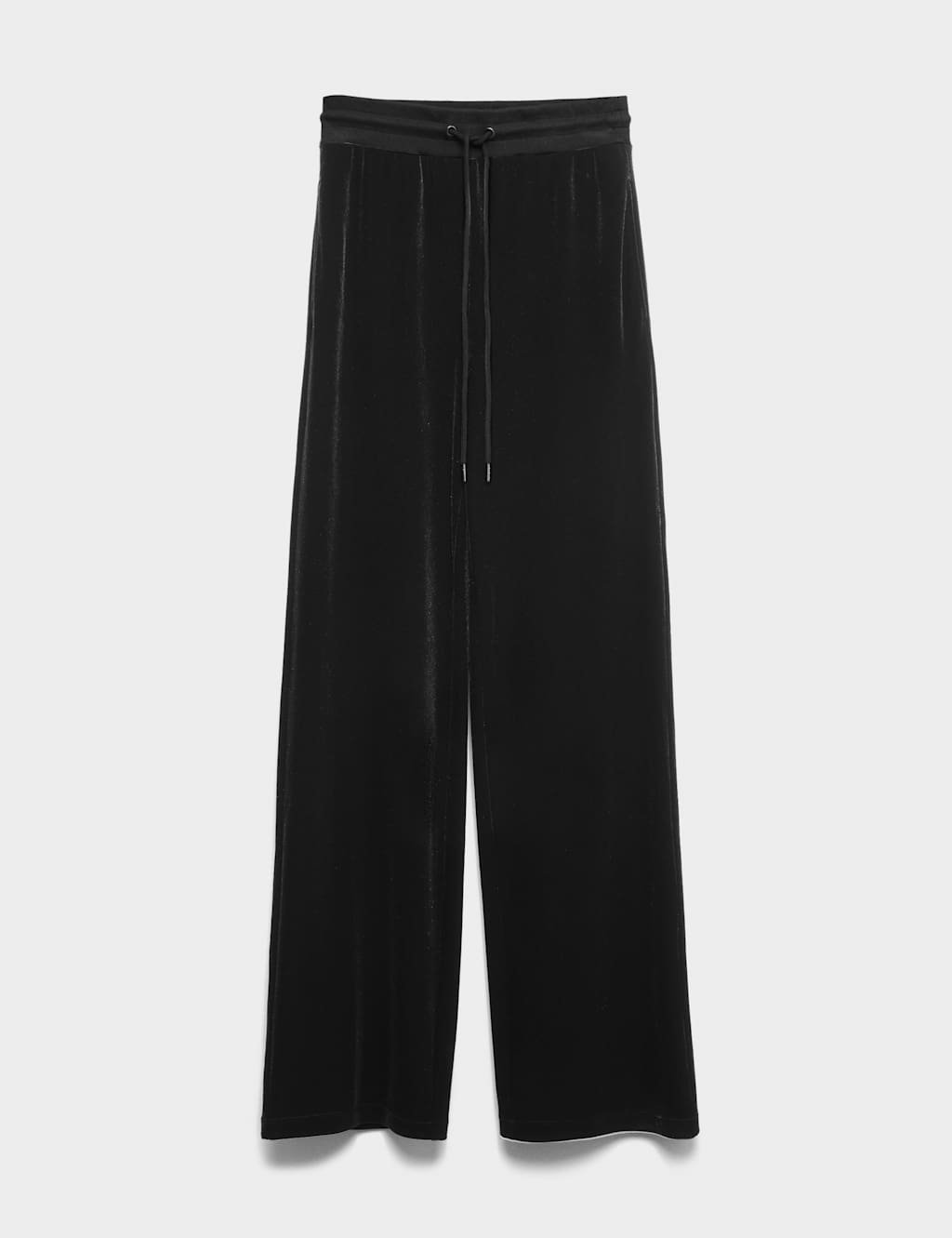 Marks & Spencer M&S High Waisted Wide Leg Joggers Black - 2