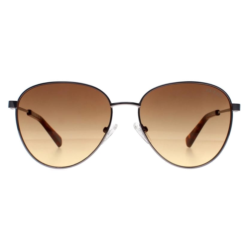Guess Guess Men's Round Shiny Light Nickeltin Brown Gradient GU8257 in Grey - 1