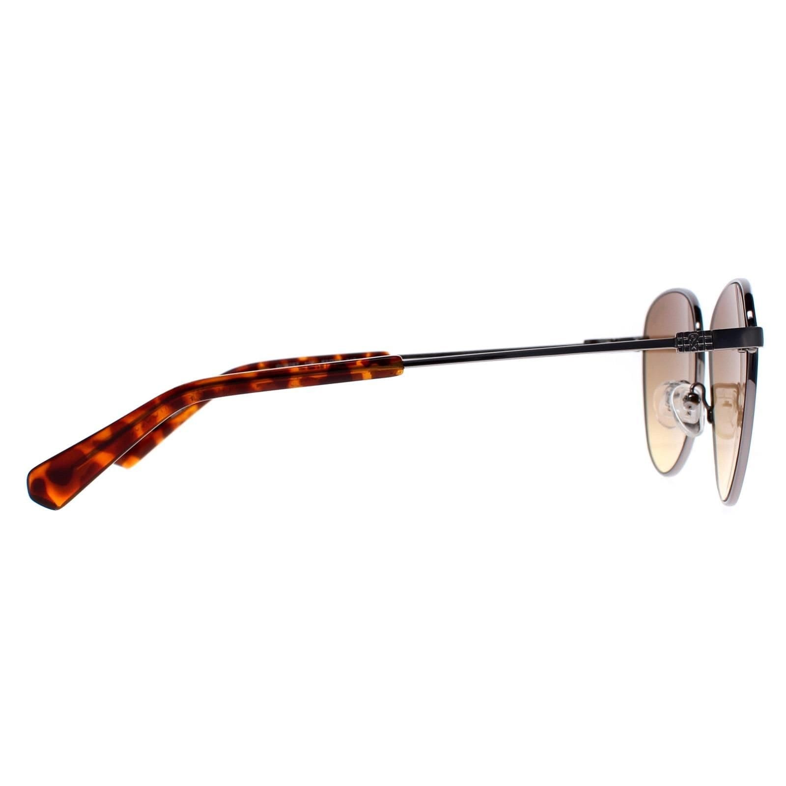 Guess Guess Men's Round Shiny Light Nickeltin Brown Gradient GU8257 in Grey - 4