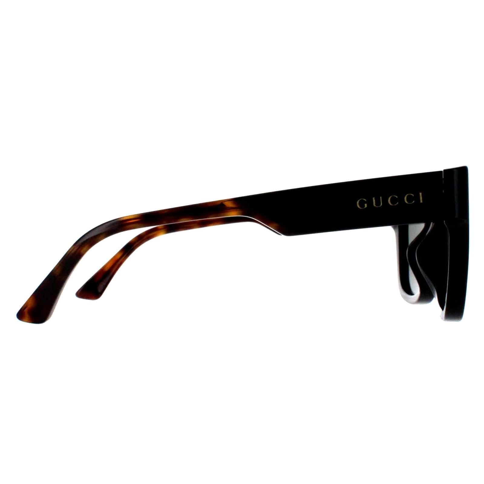 Gucci Gucci Men's Square Black with Havana Grey GG1670SK - 4