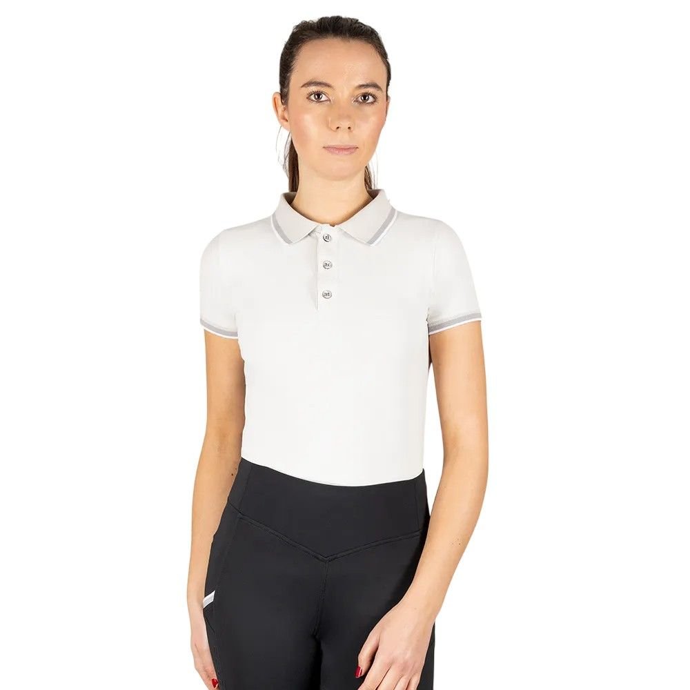 Coldstream Coldstream Women's Darnick Polo Shirt in Light Grey - 3