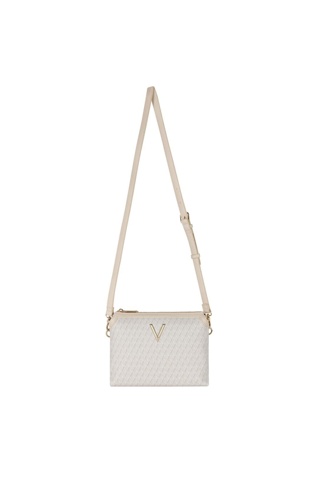 Valentino Valentino Women's Queen V Logo Crossbody Ecru