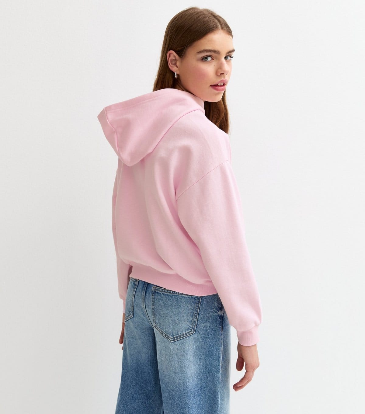 New Look Girls' Pink Strawberry Print Hoodie New Look - 4