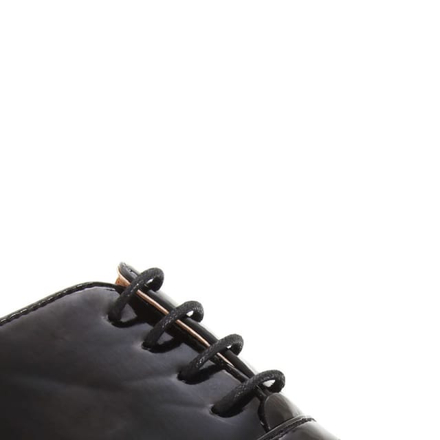 Goor Goor Men's Patent PU With Leather Lining Lace-Up Oxford Tie Dress Shoes in Black - 2