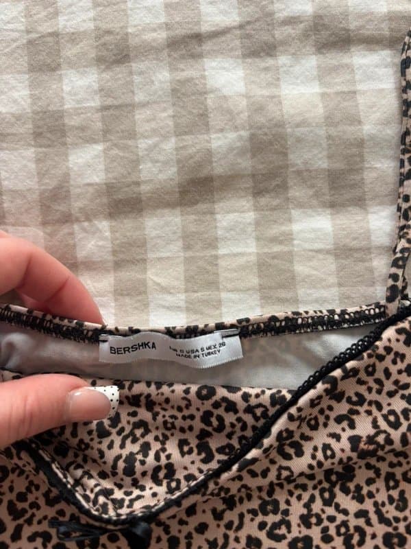 Bershka Leopard print top