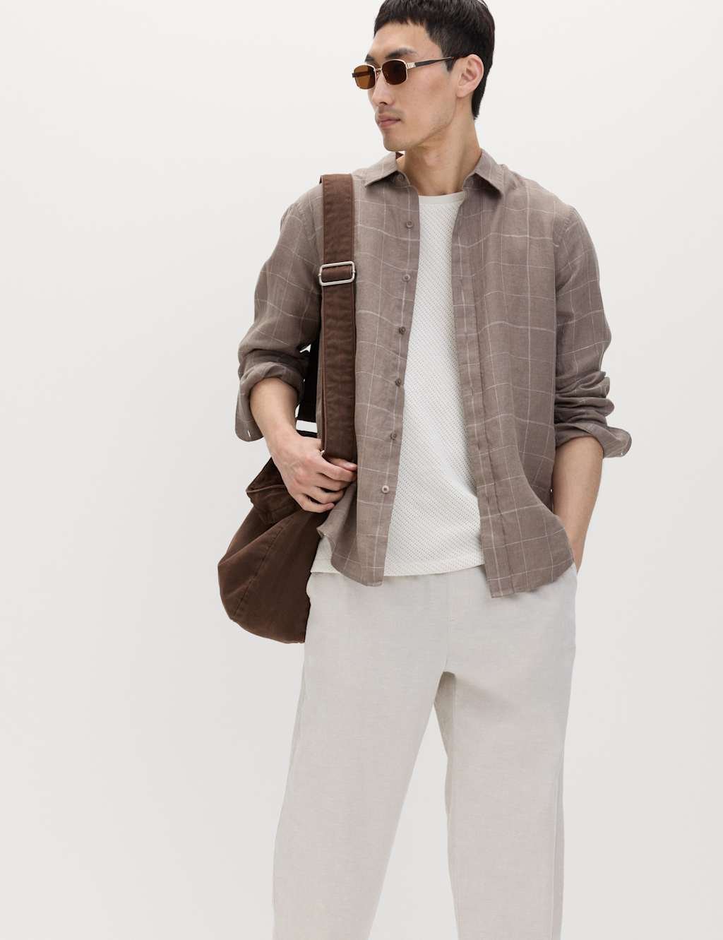 Marks & Spencer M&S Cotton Rich Knitted Vest Ecru - 4