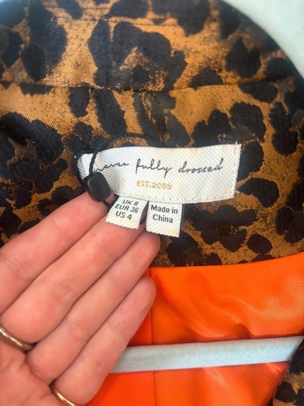 Never Fully Dressed Leopard Print Blazer