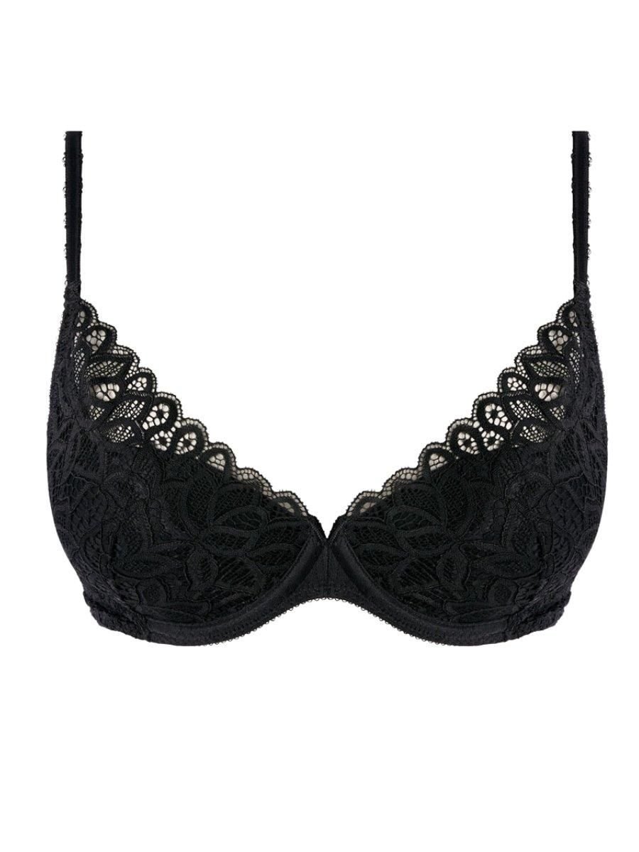 Wacoal Wacoal Women's Raffine Plunge Bra in Black - 4