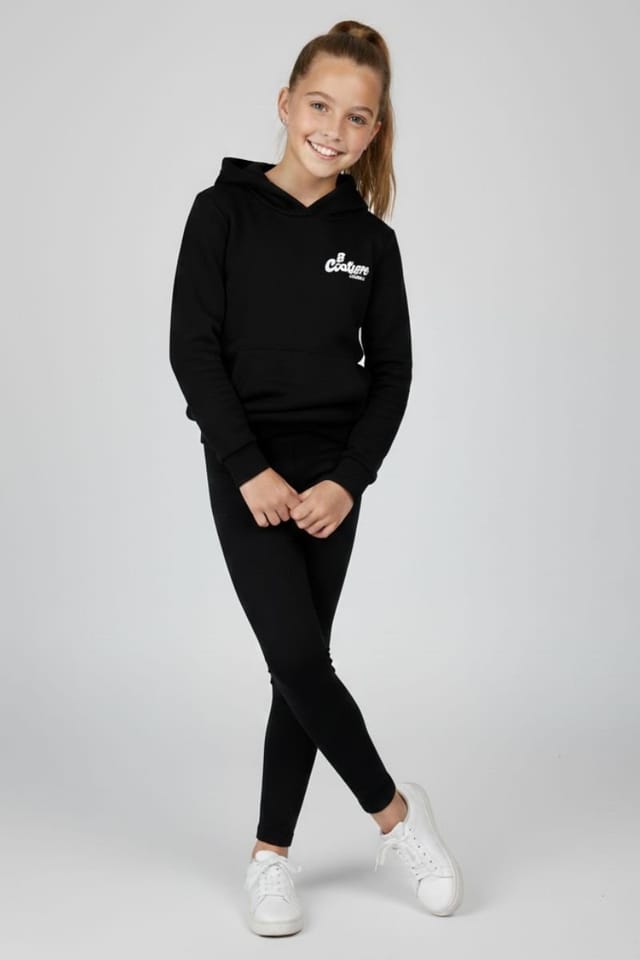 BCouture BCouture Women's Leggings & Hoodie Set in Black - 2