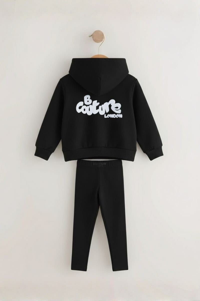 BCouture BCouture Women's Leggings & Hoodie Set in Black - 4