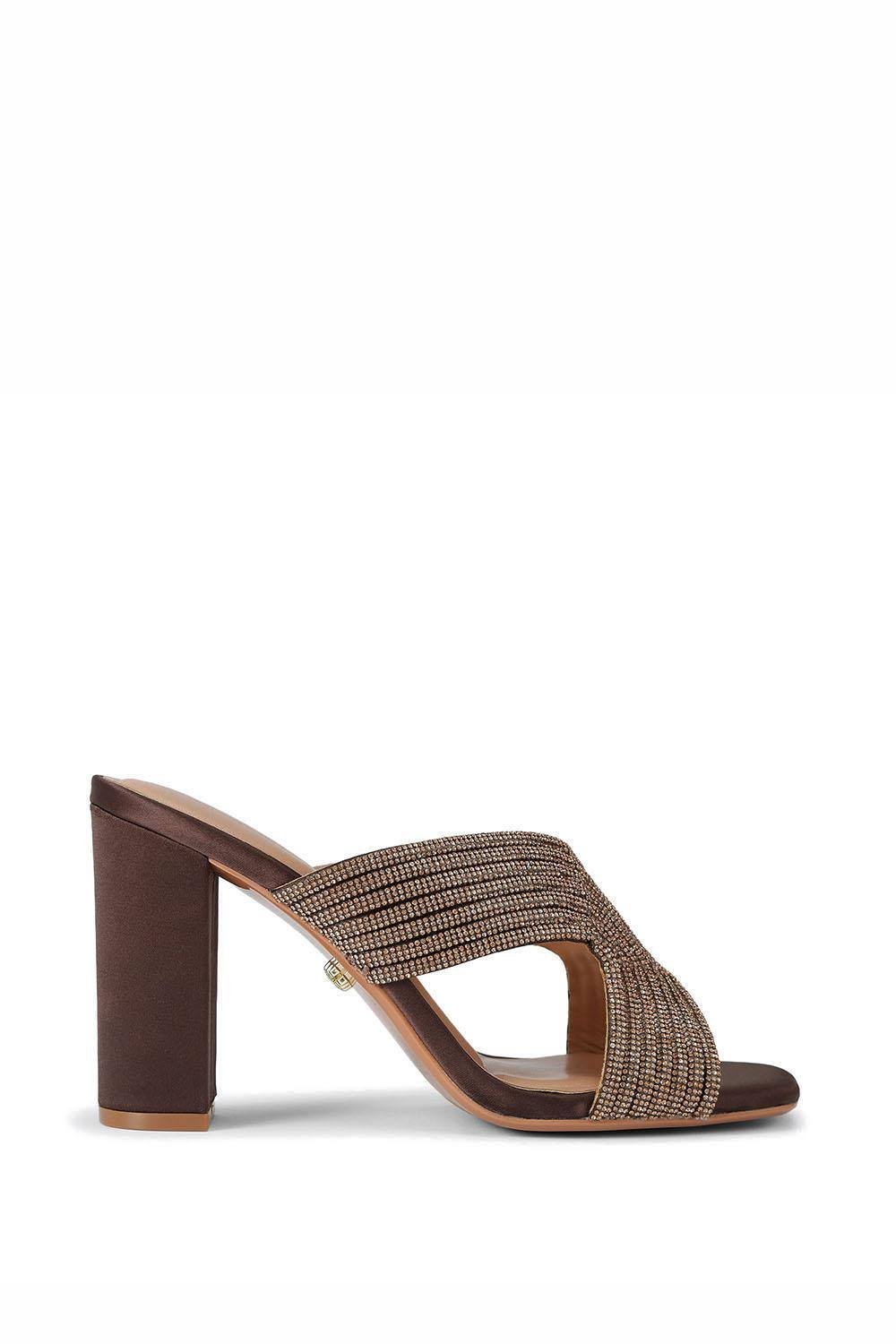 Carvela Carvela Women's 'Paparazzi Block' Fabric Heels in Brown - 4