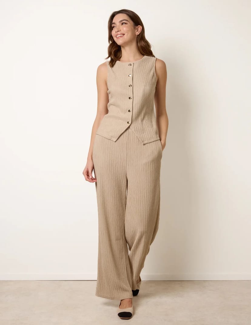 Blue Vanilla Wide Leg Trousers - 1