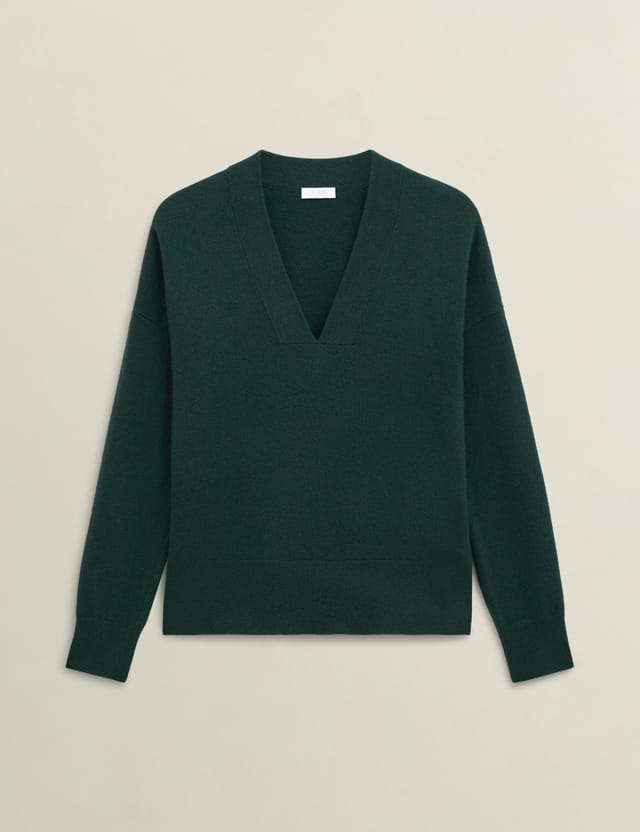 Hobbs London Hobbs London Women's Lettie Jumper in Bottle Green - 2