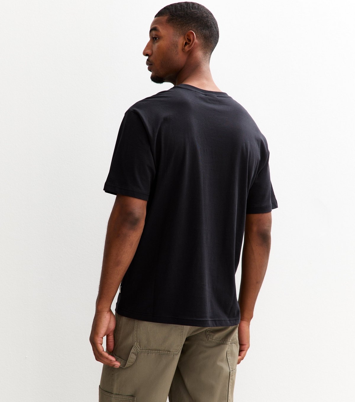 Only and Sons Men's Black Oasis Definitely Maybe Print T-Shirt Only and Sons New Look - 4