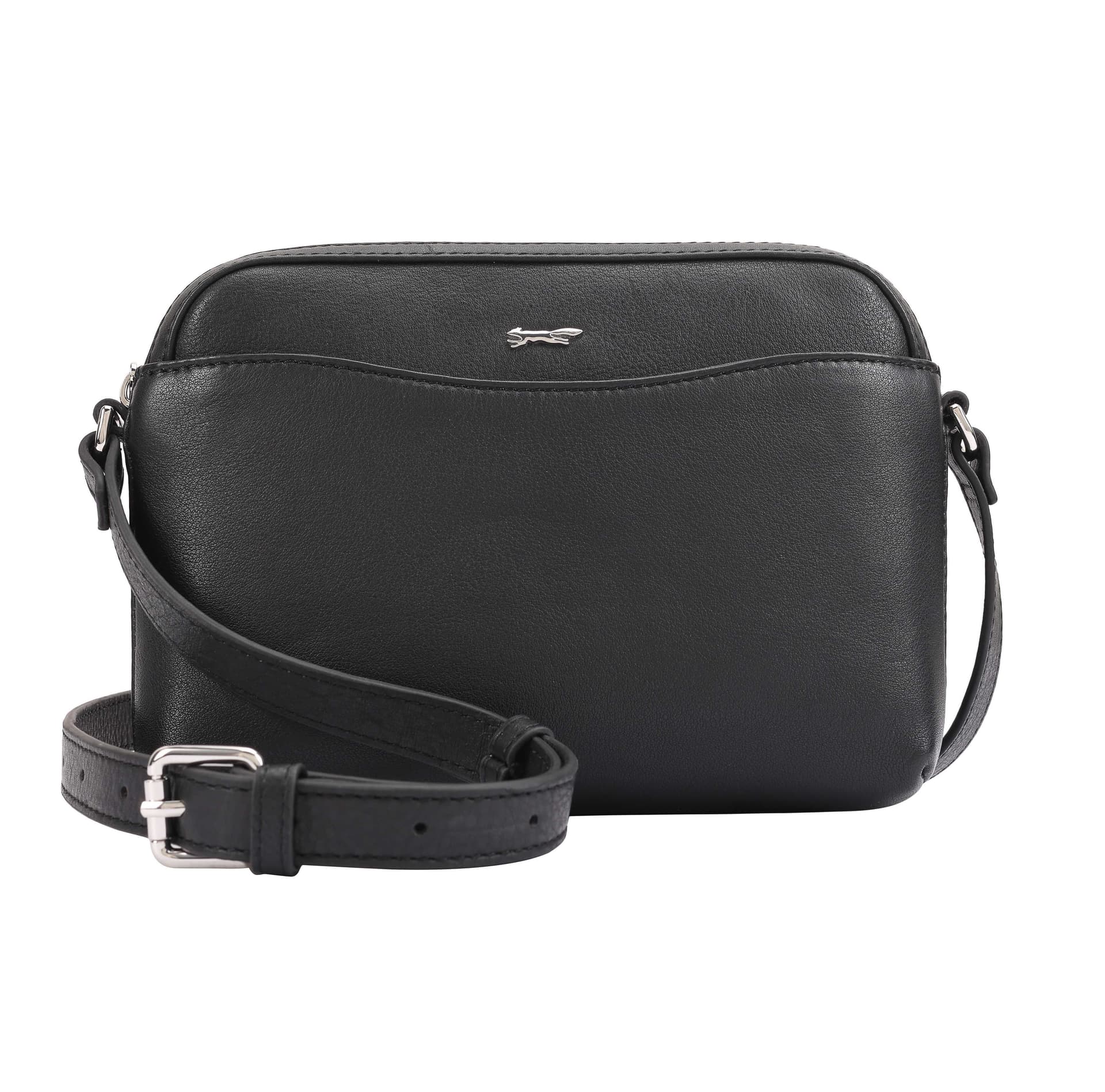 Paul Costelloe Paul Costelloe Women's Simona Leather Cross Body Bag in Black