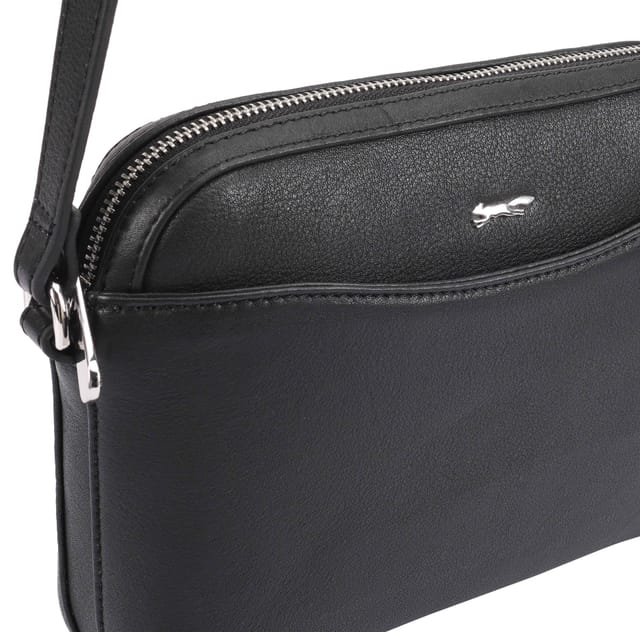 Paul Costelloe Paul Costelloe Women's Simona Leather Cross Body Bag in Black - 3