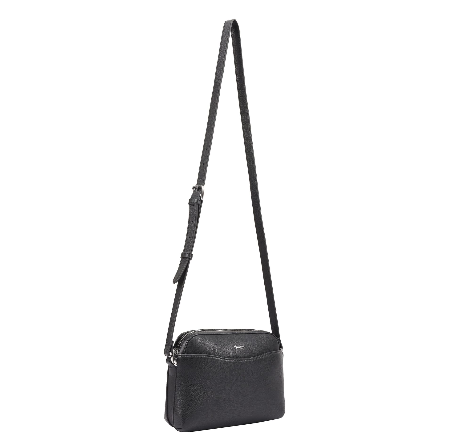 Paul Costelloe Paul Costelloe Women's Simona Leather Cross Body Bag in Black - 4