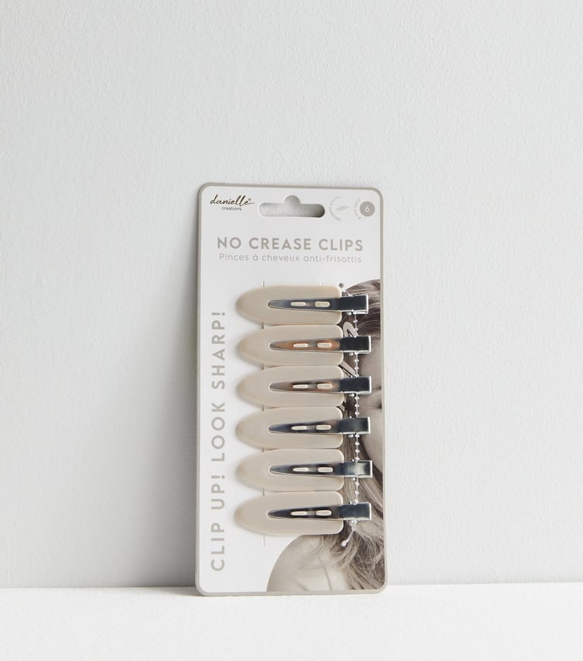 Danielle Creations Grey No Crease Hair Clips Danielle New Look - 1