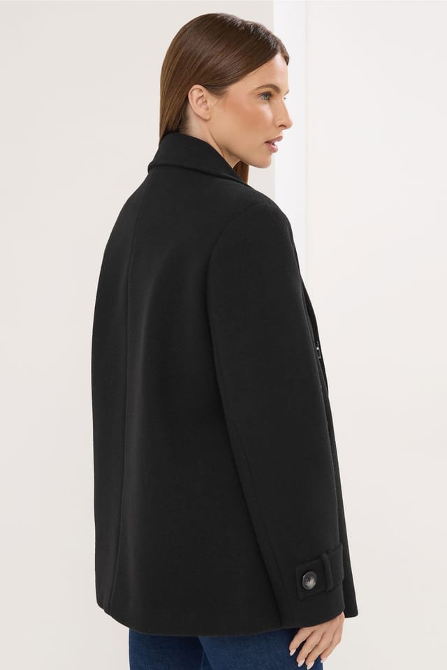 Star By Julien Macdonald Star by Julien Macdonald Women's Pea Coat in Black - 3