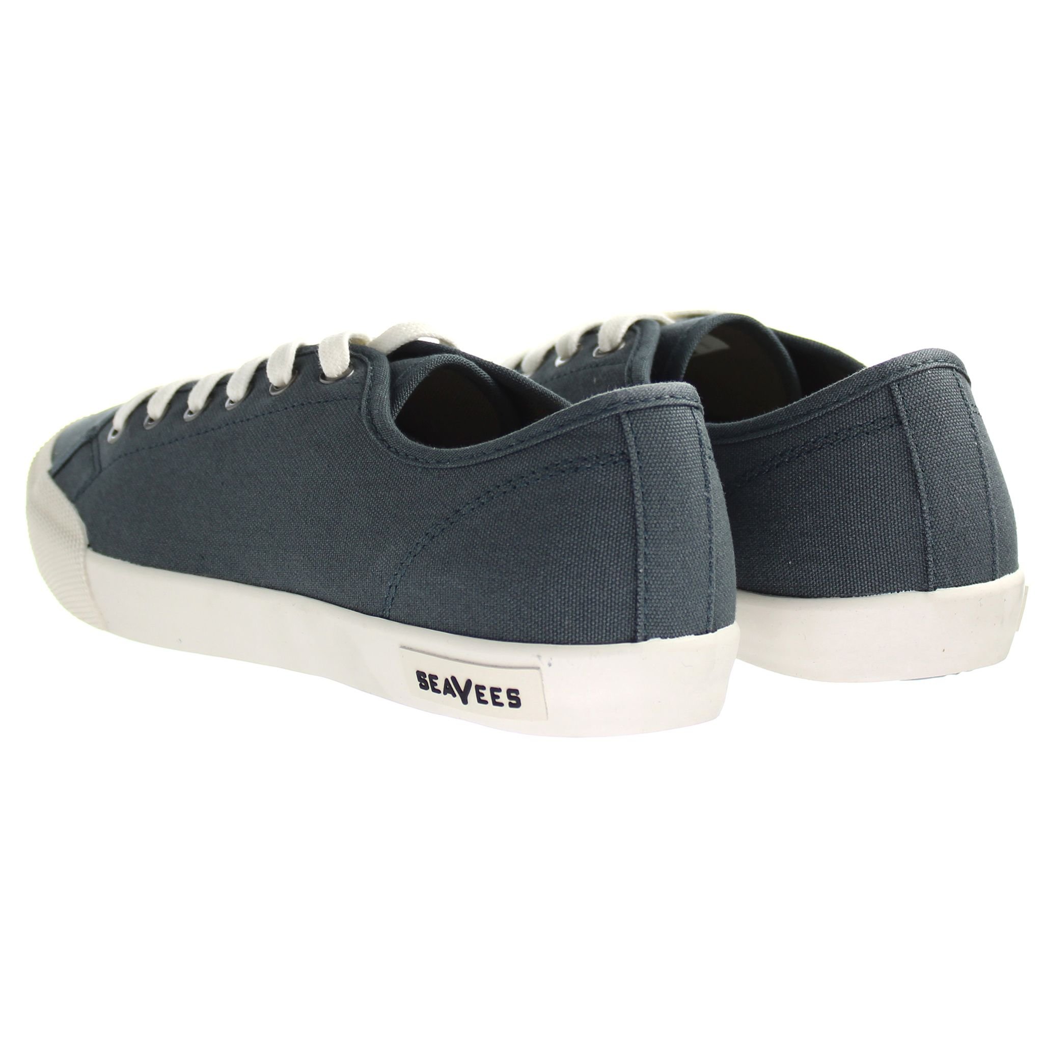 Seavees Seavees Women's Monterey Sneaker Standard Slate Navy Lace-Up Canvas Womens in Blue - 3