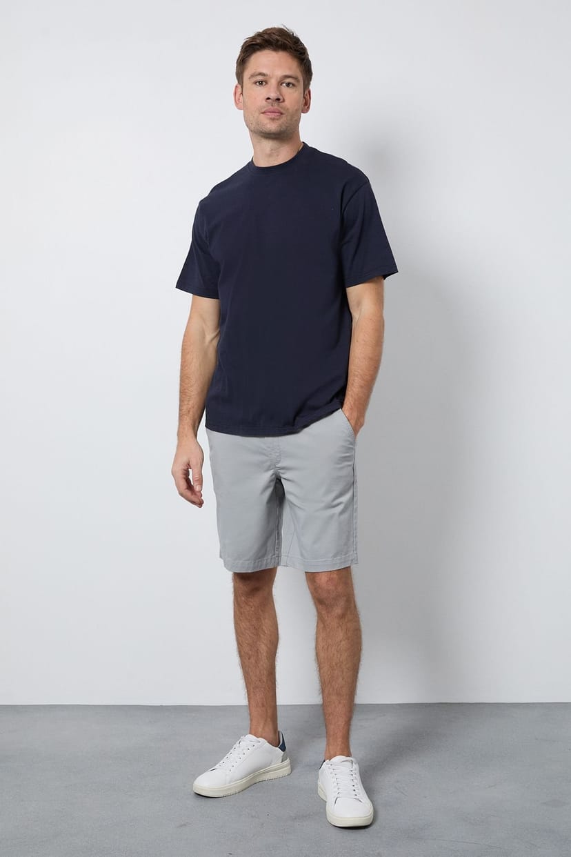 Burton Burton Men's Pale Grey Classic Chino Shorts - 1