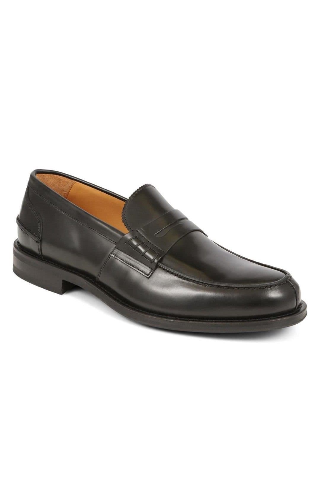 Jones Bootmaker Jones Bootmaker Men's Chorleywood2 Leather Blake Stitched Penny Loafers in Black