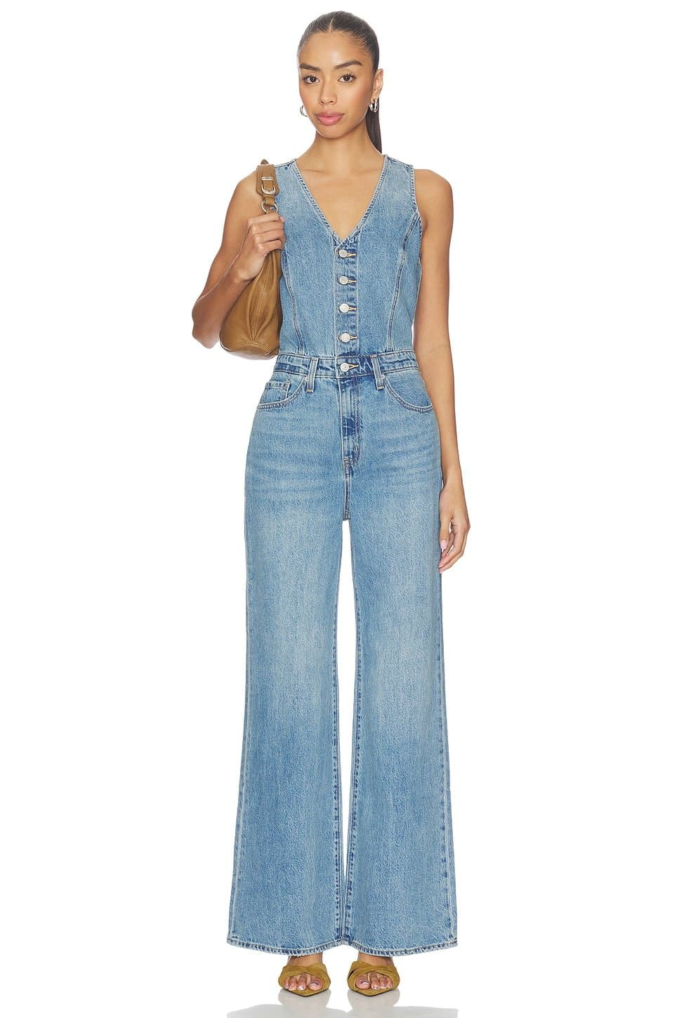 revolve Vest Wide Leg Jumpsuit