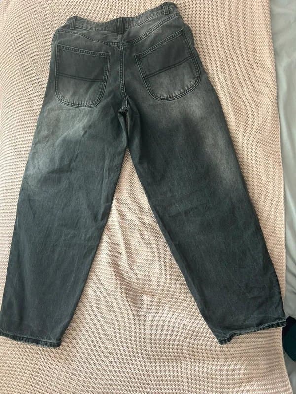 Bershka Bershka dark grey jeans in baggy fit